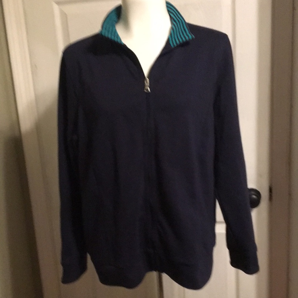Croft & Barrow zippered front jacket! Size PL